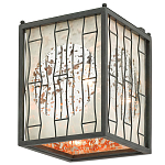 Бра с круглой зеркальной вставкой с эффектом ржавчины Stunning Radiance варинант исполнения - 3 | Loft Concept в Волгограде