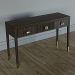 Дизайнерский Письменный стол Elsa Dreams Walnut с тремя ящиками варинант исполнения - 3 | Loft Concept в Волгограде