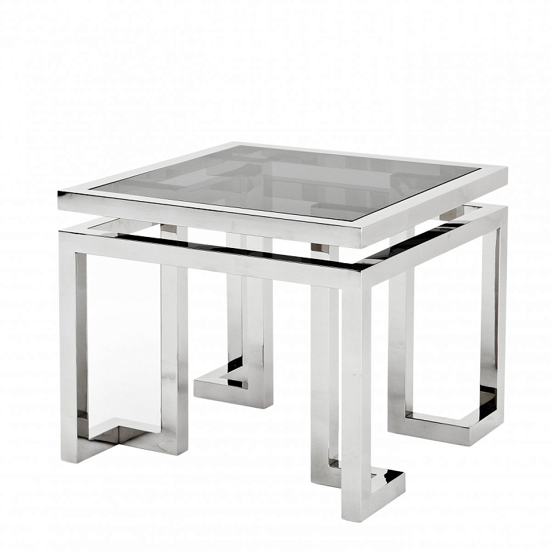 Приставной стол Eichholtz Side Table Palmer Нержавеющая сталь Дымчатый (Smoke) Приставной стол Eichholtz Side Table Palmer Нержавеющая сталь Дымчатый (Smoke) в Волгограде | Loft Concept