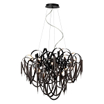 Люстра подвесная с объемной композицией из скрученных лент и металлических цепочек Atlantis Chain варинант исполнения - 4 | Loft Concept в Волгограде