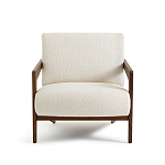 Кресло Avalon White Boucle из массива ореха варинант исполнения - 4 | Loft Concept в Волгограде