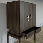 Кабинетный шкаф Elsa Dreams Walnut с 2-мя ящиками варинант исполнения - 2 | Loft Concept в Волгограде