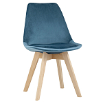 Стул с мягким велюровым сиденьем Arvika Blue варинант исполнения - 1 | Loft Concept в Волгограде