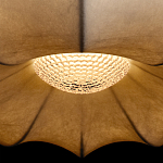 Подвесной светильник с белым фигурным абажуром и мягкими волнистыми краями Cloud Motion  варинант исполнения - 14 | Loft Concept в Волгограде