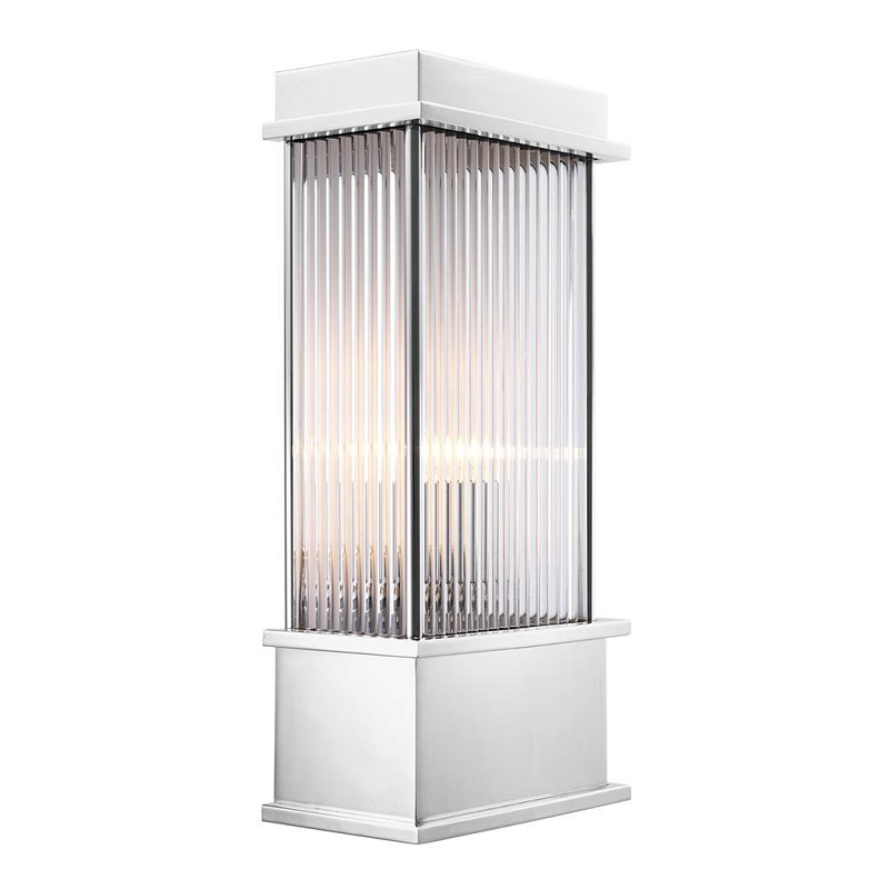 Бра Eichholtz Wall Lamp Jeremy Nickel Никель Прозрачный (Transparent) Бра Eichholtz Wall Lamp Jeremy Nickel Никель Прозрачный (Transparent) в Волгограде | Loft Concept