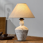 Настольная лампа с керамическим фактурным основанием и тканевым абажуром Eastern Tale варинант исполнения - 3 | Loft Concept в Волгограде