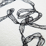 Кресло без подлокотников на деревянных ножках белое с вышивкой Sharp Armchair варинант исполнения - 5 | Loft Concept в Волгограде