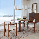 Кресло обеденное Alcove White Boucle из массива ореха варинант исполнения - 10 | Loft Concept в Волгограде