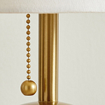 Настольная лампа на круглом основании из натурального камня Bartolomeo варинант исполнения - 3 | Loft Concept в Волгограде