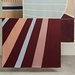 Плед из хлопка с геометрическим рисунком Elan Stripe Addison варинант исполнения - 7 | Loft Concept в Волгограде