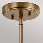 Подвесной светильник цвета латунь с прозрачным стеклянным плафоном в форме колокола Kichler варинант исполнения - 6 | Loft Concept в Волгограде