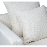 Дизайнерское кресло мягкое с обивкой из рогожки кремового цвета Decoration of Everything варинант исполнения - 2 | Loft Concept в Волгограде