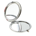 Зеркало карманное складное круглое из натурального камня Оникс в подарочной упаковке Silver Stone Mirrors варинант исполнения - 2 | Loft Concept в Волгограде