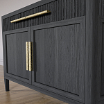 Буфет Primo с двумя ящиками и двумя фасадами Черный дуб варинант исполнения - 6 | Loft Concept в Волгограде