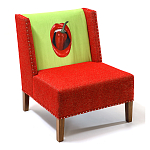 FUN Armchair "Chili Pepper" Red Дизайнерское кресло с цветным принтом варинант исполнения - 3 | Loft Concept в Волгограде