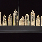 Люстра с двумя кольцами черного цвета с хрустальными элементами QUARTZ CRYSTAL варинант исполнения - 7 | Loft Concept в Волгограде