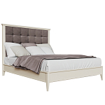 Кровать из массива бука с мягким изголовьем Tasteful Furniture варинант исполнения - 1 | Loft Concept в Волгограде