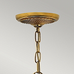 Люстра цвета латунь с 5-ю плафонами из рельефного стекла в форме ананаса Hinkley варинант исполнения - 6 | Loft Concept в Волгограде