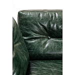 Диван Лофт Натуральная Винтажная кожа Зеленый Two Seat Encounter Leather Sofa варинант исполнения - 4 | Loft Concept в Волгограде