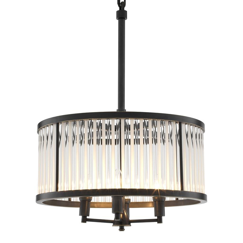 Люстра Chandelier Darcy Bronze Темная бронза Прозрачный (Transparent) Люстра Chandelier Darcy Bronze Темная бронза Прозрачный (Transparent) в Волгограде | Loft Concept