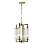 Люстра 4-мя прозрачными цилиндрическими плафонами Jeanette варинант исполнения - 2 | Loft Concept в Волгограде