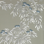 Обои ручная роспись Silk Tree Special Colourway on Pale Grey dyed silk варинант исполнения - 2 | Loft Concept в Волгограде