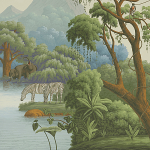 Обои ручная роспись African Savannah Eden