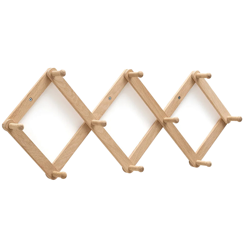 Настенная деревянная раздвижная вешалка Larson Wood Hanger Древесина Настенная деревянная раздвижная вешалка Larson Wood Hanger Древесина в Волгограде | Loft Concept
