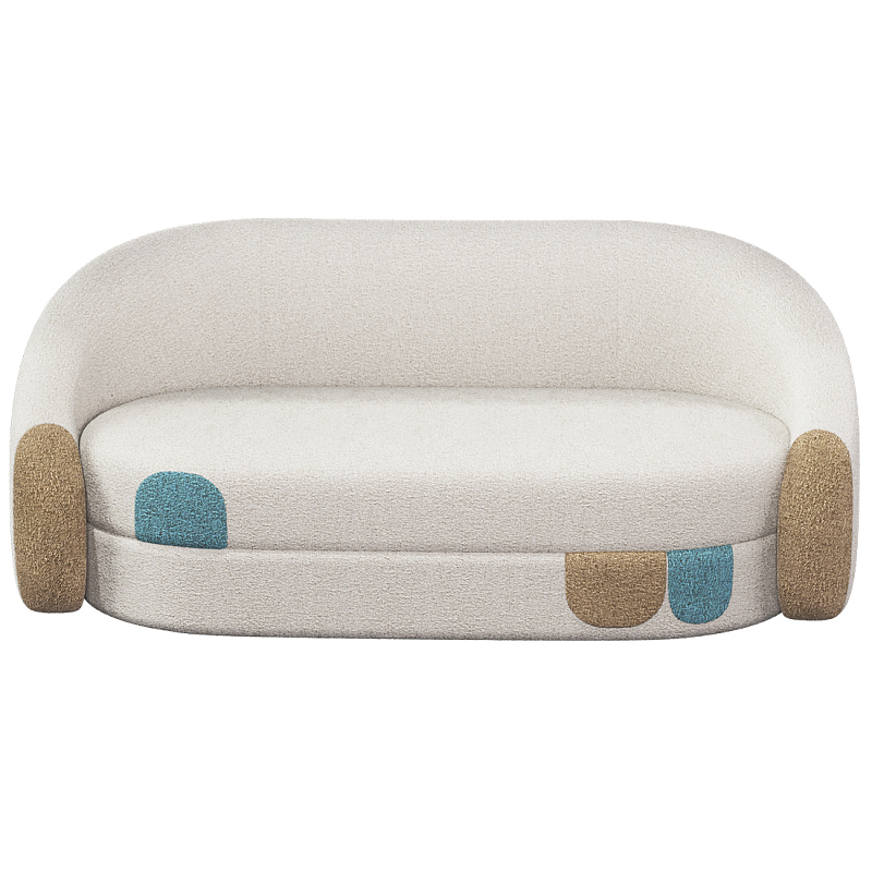 Дизайнерский Диван Undina Молочный Песочный Голубой в Волгограде | Loft Concept 