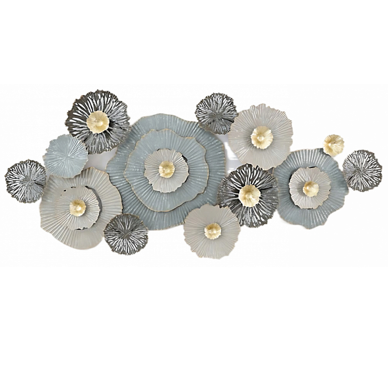 Панно настенное Blank Sheet Gray Flower Серый Панно настенное Blank Sheet Gray Flower Серый в Волгограде | Loft Concept