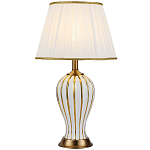 Настольная лампа с абажуром Celestina White Gold Lampshade Table Lamp варинант исполнения - 1 | Loft Concept в Волгограде