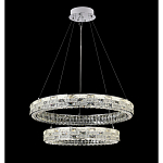 Люстра на 2 кольца с текстурной огранкой Reflection of Reality варинант исполнения - 4 | Loft Concept в Волгограде