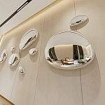 Абстрактная скульптура на стену в виде капли воды Water Outline варинант исполнения - 5 | Loft Concept в Волгограде