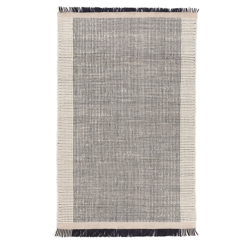 Ковер Woven from Wool с бахромой по краям Серый Ковер Woven from Wool с бахромой по краям Серый в Волгограде | Loft Concept
