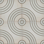 Дизайнерская плитка с узором Дорожки варинант исполнения - 1 | Loft Concept в Волгограде