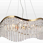 Люстра подвесная волнистой формы с хрустальными подвесками Ludivine Lighting варинант исполнения - 4 | Loft Concept в Волгограде
