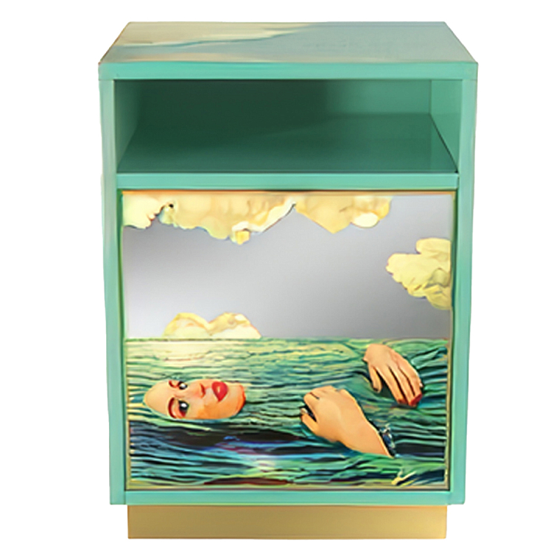 Прикроватная тумба Seletti Seagirl Голубой Золотой Прикроватная тумба Seletti Seagirl Голубой Золотой в Волгограде | Loft Concept