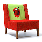 FUN Armchair "Chili Pepper" Red Дизайнерское кресло с цветным принтом варинант исполнения - 2 | Loft Concept в Волгограде
