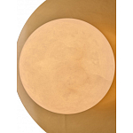 Бра круглое с плафоном из натурального камня на латунном основании Cryptocrystalline Stone варинант исполнения - 4 | Loft Concept в Волгограде