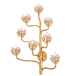 Бра золотое в виде растения Golden Flower Glade варинант исполнения - 2 | Loft Concept в Волгограде