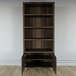 Книжный Стеллаж Elsa Dreams Walnut с задней стенкой варинант исполнения - 3 | Loft Concept в Волгограде
