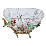 Чаша квадратная из прозрачного стекла с фигурками разноцветных птиц Eden Garden варинант исполнения - 1 | Loft Concept в Волгограде