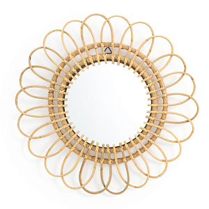 Зеркало Mirror Rattan Flower I