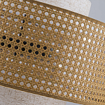 Подвесной светильник с декоративным поясом из плетеного бамбука Biuloggicu варинант исполнения - 9 | Loft Concept в Волгограде