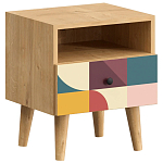 Прикроватная тумба с изображением на ящике Elise Nightstand варинант исполнения - 1 | Loft Concept в Волгограде