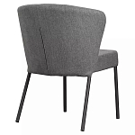 Стул серый с широкой закругленной спинкой Chair Gray Attractive варинант исполнения - 3 | Loft Concept в Волгограде