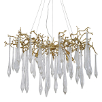 Люстра подвесная с прозрачными подвесками в форме капель Droplet Chandelier варинант исполнения - 1 | Loft Concept в Волгограде