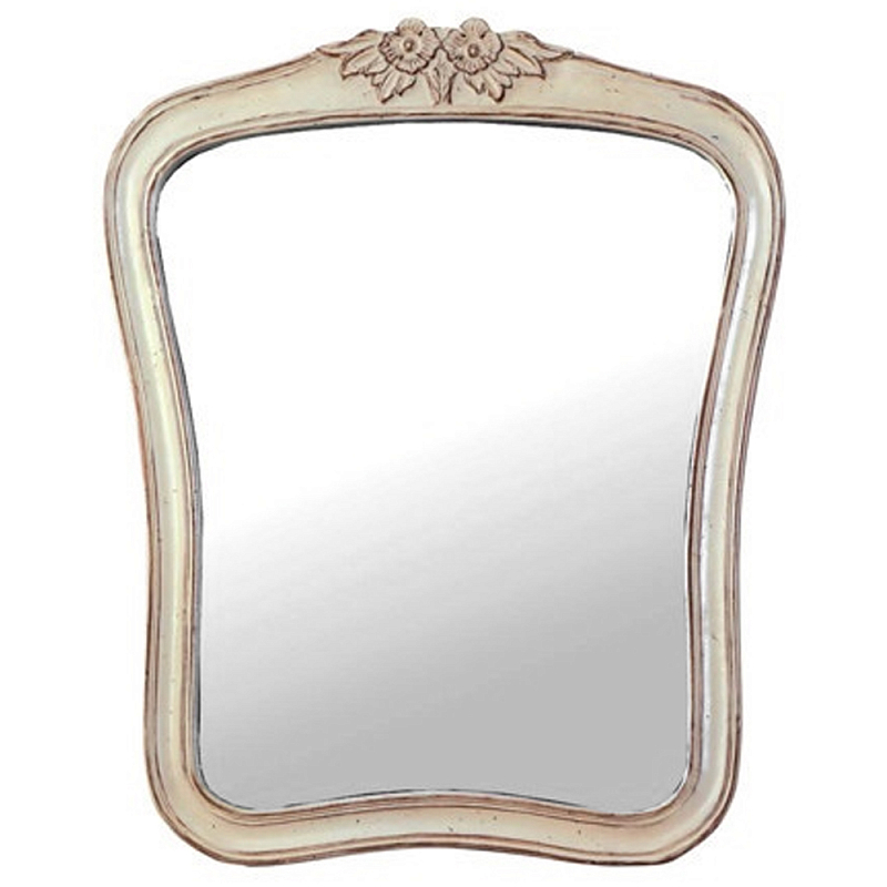 Настенное зеркало в деревянной состаренной раме Martine Wall Mirror Бежевый Коричневый Настенное зеркало в деревянной состаренной раме Martine Wall Mirror Бежевый Коричневый в Волгограде | Loft Concept