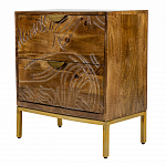 Прикроватная тумба с фактурным фасадом Termite варинант исполнения - 3 | Loft Concept в Волгограде