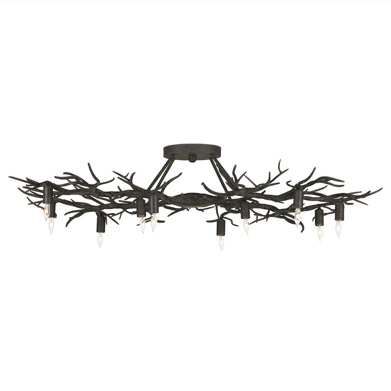 Потолочная люстра круглая в виде веток Branched Tree Chandeliers Темная бронза винтаж Потолочная люстра круглая в виде веток Branched Tree Chandeliers Темная бронза винтаж в Волгограде | Loft Concept